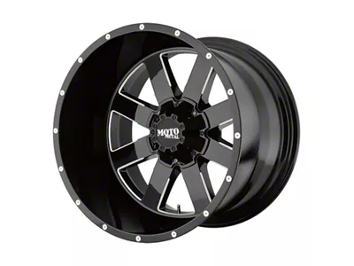 Moto Metal MO962 Gloss Black Milled 8-Lug Wheel; 20x12; -44mm Offset (10-18 RAM 2500)