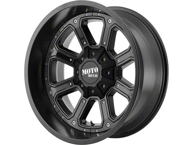 Moto Metal MO984 Shift Matte Black with Gloss Black Inserts 8-Lug Wheel; 18x9; 18mm Offset (10-18 RAM 2500)