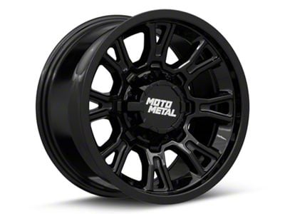 Moto Metal Legacy Gloss Black 8-Lug Wheel; 18x9; 1mm Offset (10-18 RAM 3500 SRW)