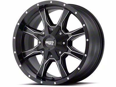 Moto Metal MO970 Gloss Black Milled 8-Lug Wheel; 24x14; -76mm Offset (10-18 RAM 3500 SRW)