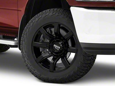 Moto Metal Spider Gloss Black 8-Lug Wheel; 20x9; 18mm Offset (10-18 RAM 3500 SRW)