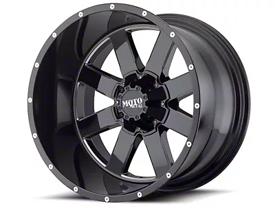 Moto Metal MO962 Gloss Black Milled 8-Lug Wheel; 20x12; -44mm Offset (11-16 F-250 Super Duty)