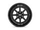 Moto Metal Phantom Gloss Black Milled 8-Lug Wheel; 24x12; -44mm Offset (11-16 F-250 Super Duty)