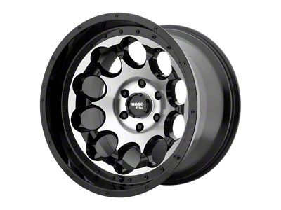 Moto Metal Rotary Gloss Black Machined 8-Lug Wheel; 20x12; -44mm Offset (11-16 F-250 Super Duty)