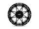 Moto Metal Hydra Gloss Black Milled 8-Lug Wheel; 20x10; -18mm Offset (11-16 F-350 Super Duty SRW)