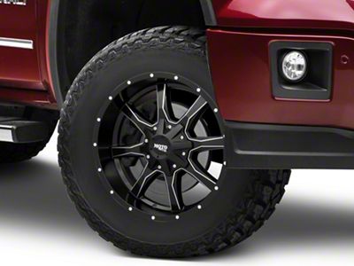 Moto Metal MO970 Semi Gloss Black Milled 6-Lug Wheel; 18x10; -24mm Offset (14-18 Sierra 1500)