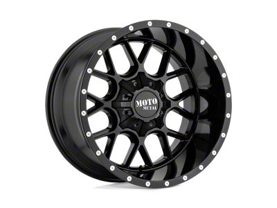 Moto Metal Siege Gloss Black 6-Lug Wheel; 20x10; -18mm Offset (14-18 Sierra 1500)