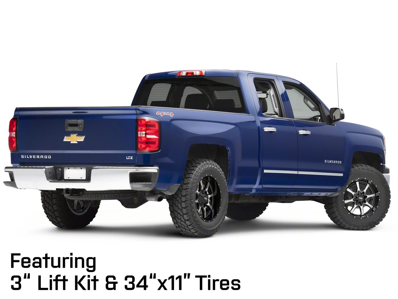 Moto Metal Silverado 1500 MO970 Gloss Black Machined 6-Lug