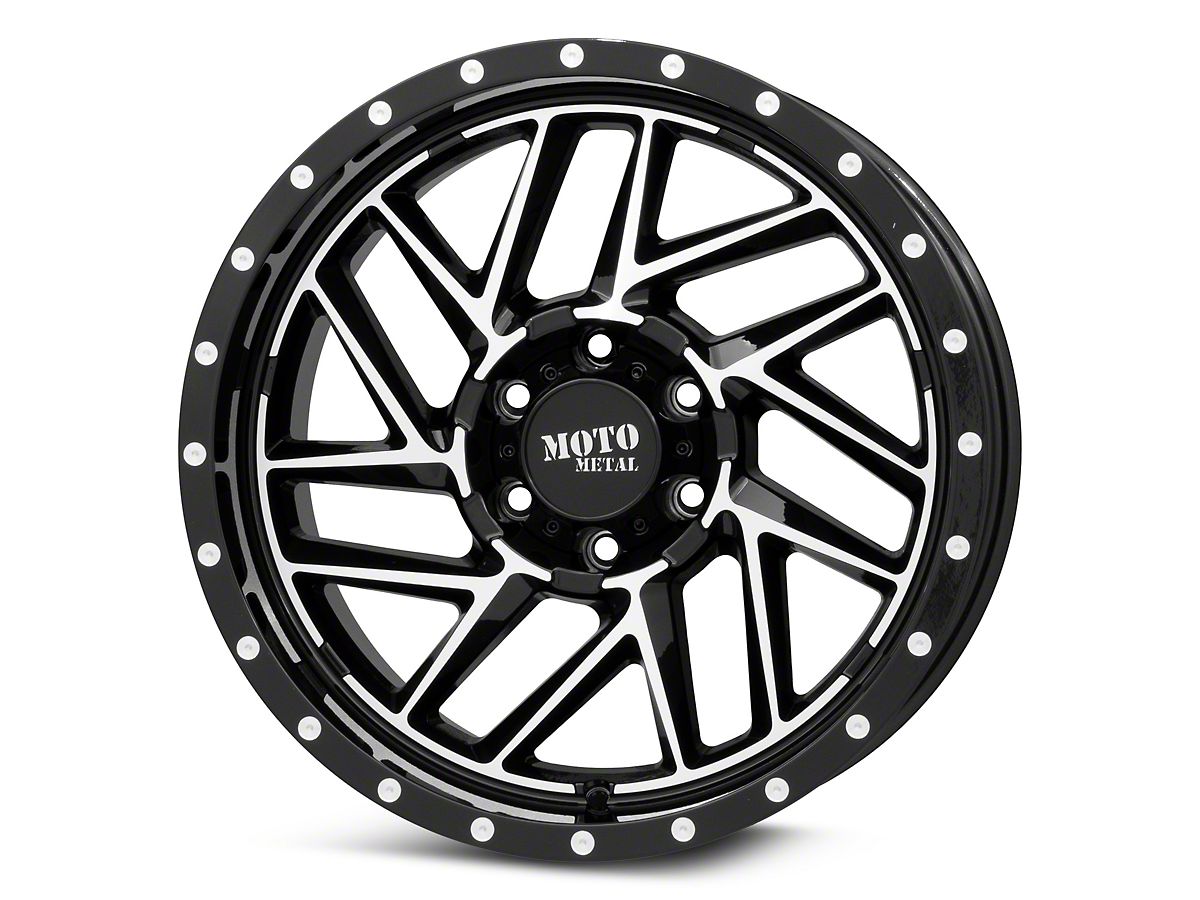 Moto Metal Silverado 1500 MO985 Breakout Gloss Black Machined 6 