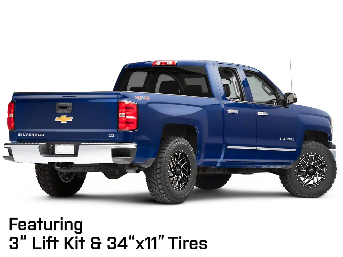 Moto Metal Silverado 1500 MO985 Breakout Gloss Black Machined 6 