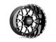 Moto Metal Siege Gloss Black Machined 6-Lug Wheel; 22x10; 12mm Offset (14-18 Silverado 1500)