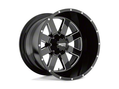 Moto Metal MO962 Gloss Black Milled 6-Lug Wheel; 18x10; -24mm Offset (15-20 F-150)