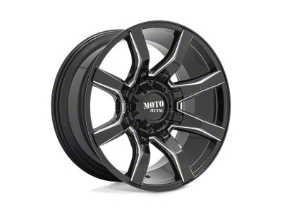 Moto Metal Spider Gloss Black Milled 6-Lug Wheel; 20x9; 0mm Offset (15-22 Canyon)