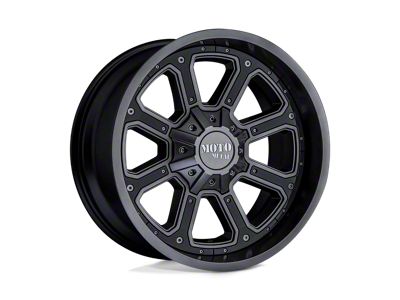 Moto Metal Shift Matte Gray with Gloss Black Inserts 6-Lug Wheel; 17x9; -12mm Offset (15-22 Colorado)