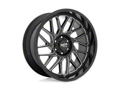 Moto Metal MO805 Gloss Black Milled 6-Lug Wheel; 20x10; -18mm Offset (15-20 F-150)