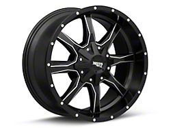 Moto Metal MO970 Semi Gloss Black Milled 6-Lug Wheel; 22x12; -44mm Offset (15-20 F-150)