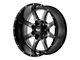 Moto Metal MO970 Gloss Gray with Gloss Black Lip 8-Lug Wheel; 20x10; -24mm Offset (15-19 Sierra 2500 HD)