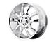 Moto Metal Hurricane Gloss Black Milled 8-Lug Wheel; Right Directional; 20x12; -44mm Offset (15-19 Sierra 3500 HD SRW)