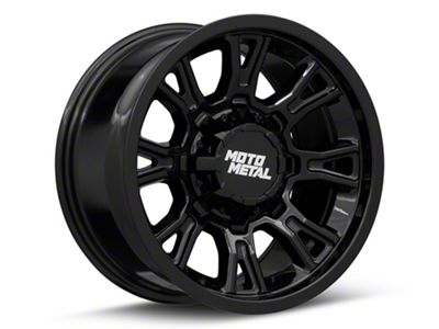 Moto Metal Legacy Gloss Black 8-Lug Wheel; 20x10; -18mm Offset (15-19 Silverado 2500 HD)