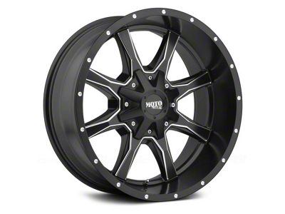 Moto Metal MO970 Semi Gloss Black Milled 8-Lug Wheel; 20x12; -44mm Offset (15-19 Silverado 2500 HD)