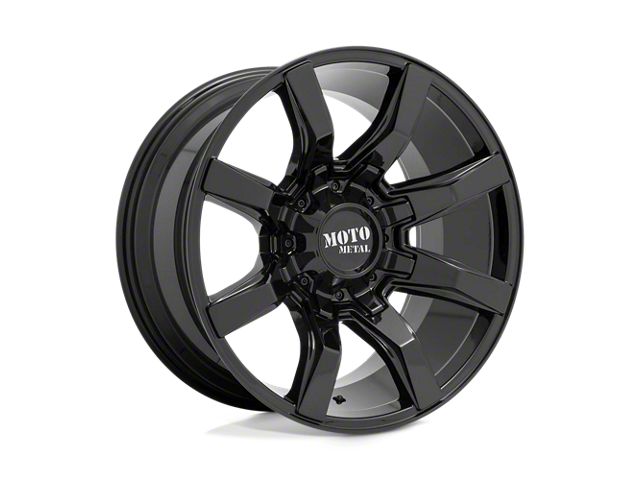 Moto Metal Spider Gloss Black 8-Lug Wheel; 22x10; -18mm Offset (15-19 Silverado 2500 HD)