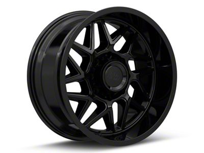Moto Metal Turbine Gloss Black 8-Lug Wheel; 20x9; 1mm Offset (15-19 Silverado 2500 HD)