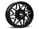 Moto Metal Turbine Gloss Black with Machined Face 8-Lug Wheel; 20x10; -18mm Offset (15-19 Silverado 2500 HD)