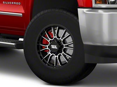 Moto Metal Legacy Gloss Black Machined 8-Lug Wheel; 18x9; 1mm Offset (15-19 Silverado 3500 HD SRW)