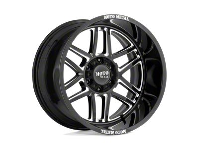 Moto Metal Folsom Gloss Black Milled 6-Lug Wheel; 24x14; -76mm Offset (15-20 Tahoe)