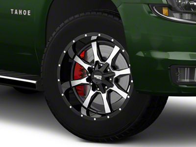 Moto Metal MO970 Gloss Black Machined 6-Lug Wheel; 20x10; -24mm Offset (15-20 Tahoe)