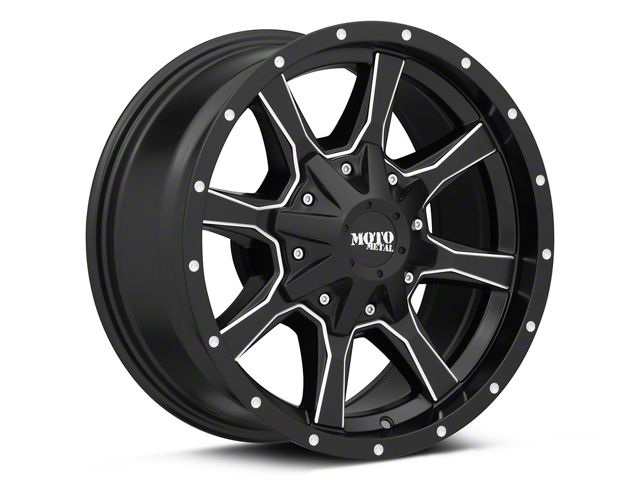 Moto Metal MO970 Satin Black Milled 6-Lug Wheel; 18x10; -24mm Offset (15-20 Tahoe)
