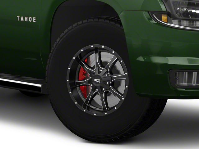 Moto Metal MO970 Semi Gloss Black Milled 6-Lug Wheel; 17x9; 12mm Offset (15-20 Tahoe)