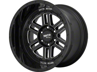 Moto Metal MO800 Deep Six Gloss Black Milled 6-Lug Wheel; 20x12; -44mm Offset (15-20 Yukon)