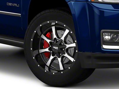 Moto Metal MO970 Gloss Black Machined 6-Lug Wheel; 20x12; -44mm Offset (15-20 Yukon)