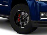Moto Metal MO970 Gloss Black with Milled Spoke 6-Lug Wheel; 17x8; 0mm Offset (15-20 Yukon)