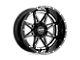 Moto Metal Hydra Gloss Black Milled 8-Lug Wheel; 20x10; -18mm Offset (17-22 F-250 Super Duty)