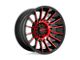 Moto Metal MO807 Gloss Black Machined with Red Tint 8-Lug Wheel; 20x10; -18mm Offset (17-22 F-250 Super Duty)