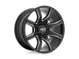 Moto Metal Spider Gloss Black Milled 8-Lug Wheel; 22x12; -44mm Offset (17-22 F-250 Super Duty)