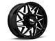 Moto Metal Turbine Gloss Black with Machined Face 8-Lug Wheel; 20x9; 1mm Offset (17-22 F-250 Super Duty)