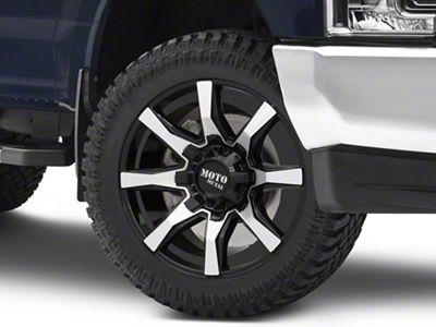 Moto Metal Spider Gloss Black Machined 8-Lug Wheel; 22x10; -18mm Offset (17-22 F-350 Super Duty SRW)
