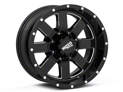 Moto Metal MO962 Gloss Black Milled 6-Lug Wheel; 17x10; -24mm Offset (99-06 Sierra 1500)