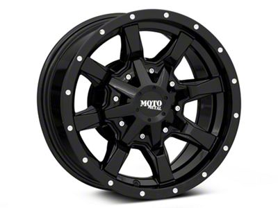 Moto Metal MO970 Gloss Black 6-Lug Wheel; 16x8; 0mm Offset (99-06 Sierra 1500)