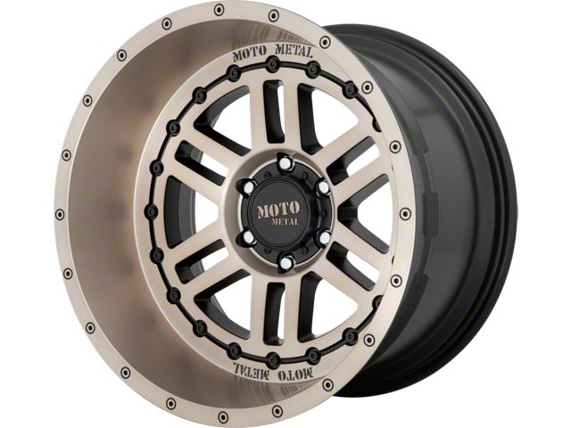 Moto Metal MO800 Deep Six Satin Black with Bronze Tint 6-Lug Wheel; 22x12; -44mm Offset (99-06 Silverado 1500)