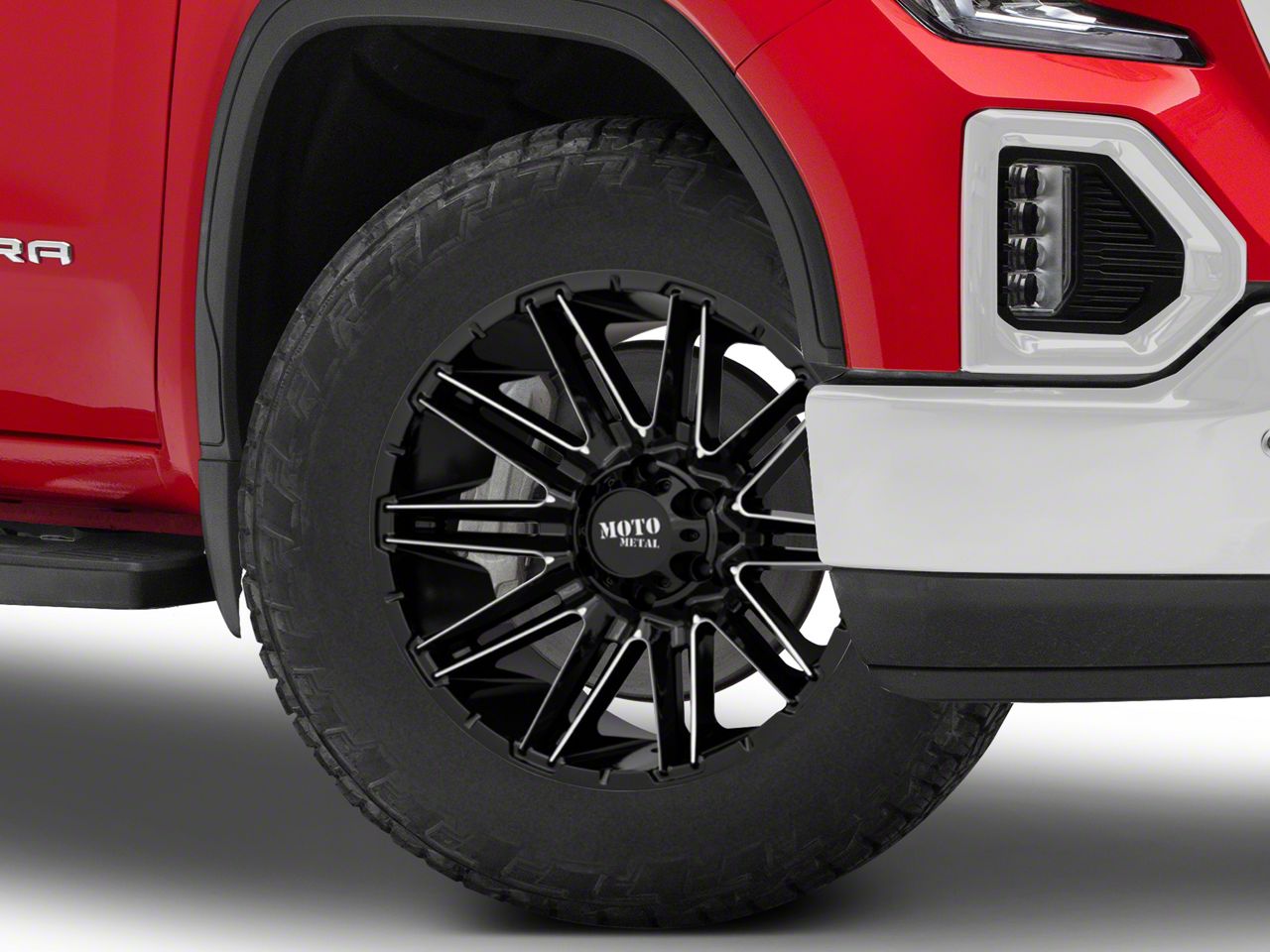 Moto Metal Sierra 1500 MO998 Kraken Gloss Black Milled 6-Lug Wheel