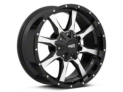 Moto Metal MO970 Gloss Black Machined 6-Lug Wheel; 16x8; 0mm Offset (04-08 F-150)