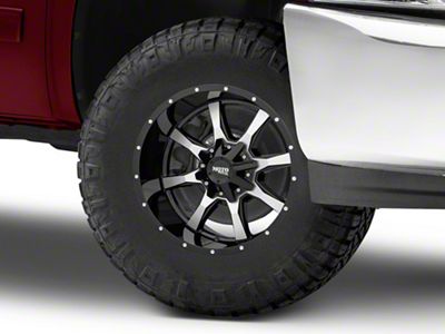 Moto Metal MO970 Gloss Black Machined 6-Lug Wheel; 16x8; 0mm Offset (07-13 Silverado 1500)