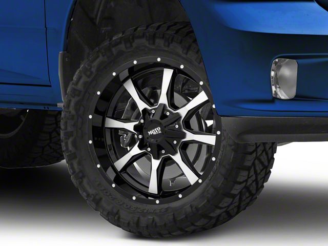 Moto Metal MO970 Gloss Black Machined 5-Lug Wheel; 20x10; -24mm Offset (09-18 RAM 1500)