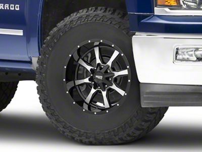 Moto Metal MO970 Gloss Black Machined 6-Lug Wheel; 16x8; 0mm Offset (14-18 Silverado 1500)