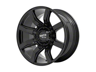 Moto Metal MO804 Spider Gloss Black 8-Lug Wheel; 20x9; 0mm Offset (20-25 Silverado 2500 HD)