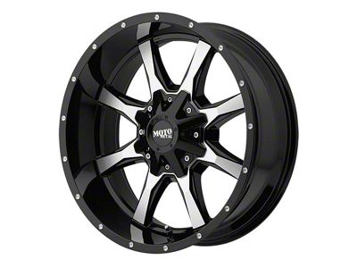 Moto Metal MO970 Gloss Black Machined 6-Lug Wheel; 16x8; 0mm Offset (21-22 F-150)